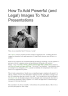 Adding Powerful Images To Your Presentation - Page 1