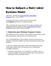 How to Ballpark a Multi-sided Business Model - Page 1