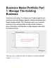 The Business Model Portfolio - Page 1