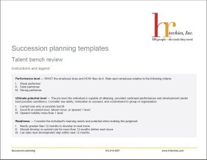 Succession Planning Templates