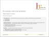 Succession Planning Templates