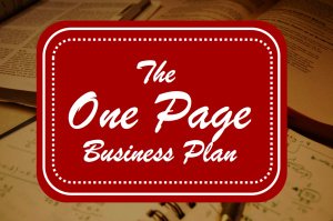 The One Page Business Plan