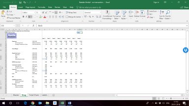 Retail business model in Excel