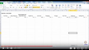 Costing Spreadsheet - Calculate Profit per Product or Service