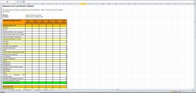 Cost Benefit Excel Template