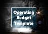 Operating Budget Template
