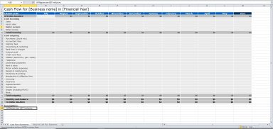 Cash Flow Statement Template in Excel