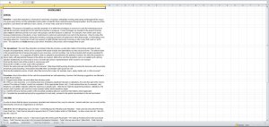 Cash Flow Projection Worksheet in Excel