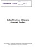 Code of Business Ethics and Corporate Conduct