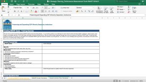 Strategic Planning and Performance Measurement Excel Template