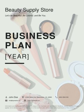 Beauty Supply Store Business Plan Example