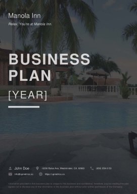 Bed and breakfast business plan example