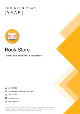 Bookstore Business Plan Example