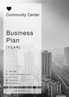 Community Center Business Plan Example