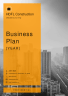 Construction Company Business Plan Example - Page 1