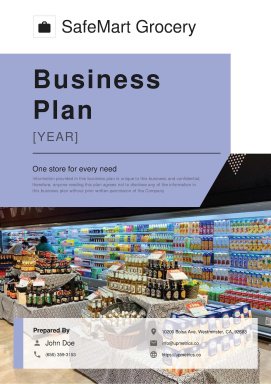 Convenience Store Business Plan Example