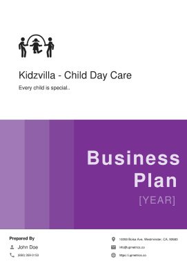Daycare Business Plan Example