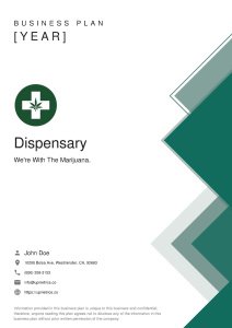 Dispensary Business Plan Example