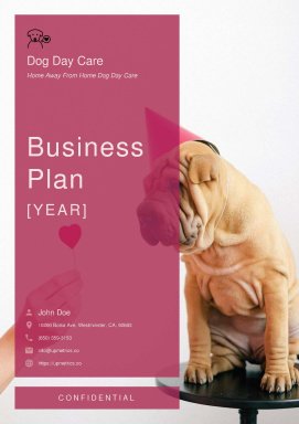 Dog Daycare Business Plan Example