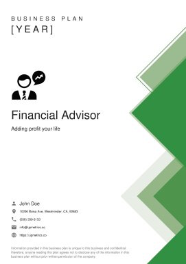 Financial Advisor Business Plan Example