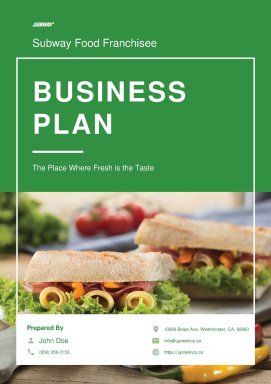 Food Franchise Business Plan Example