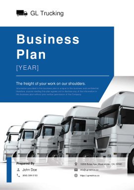 Freight Trucking Business Plan Example