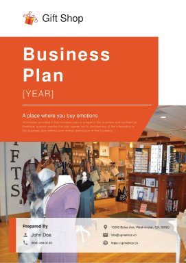 Gift Shop Business Plan Example