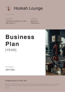 Hookah Lounge Business Plan Example