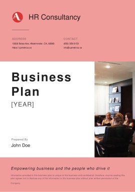 HR Consultancy Business Plan Example