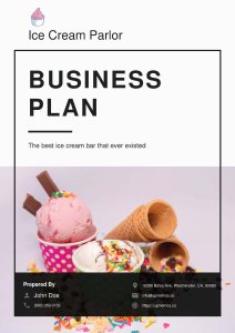 Ice Cream Parlor Business Plan Example