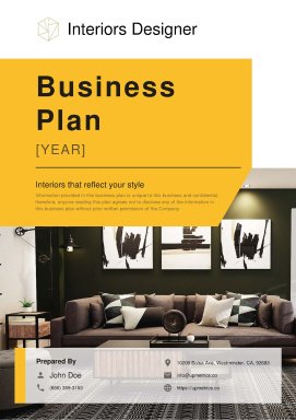 Interior Design Business Plan Example