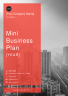 Mini Business Plan Template - Page 1