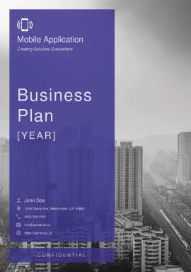 Mobile App Business Plan Example