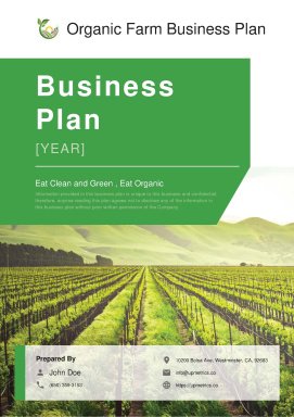 Organic Farm Business Plan Example