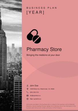 Pharmacy Business Plan Example