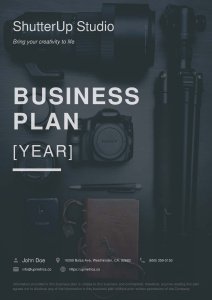 Photography Business Plan Example