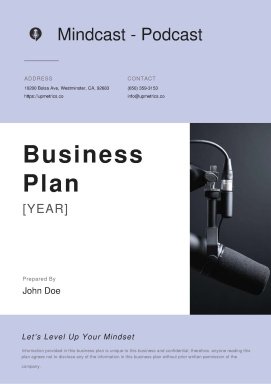 Podcast Business Plan Example