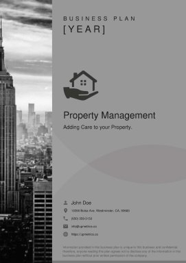Property Management Business Plan Example