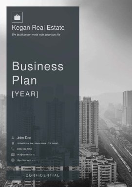 Real Estate Business Plan Example