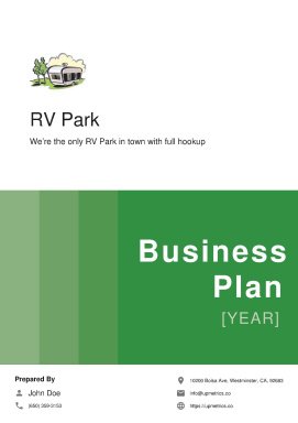 RV Park Business Plan Example