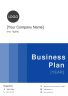 Sample Business Plan Template - Page 1