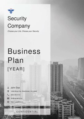 Security Agency Business Plan Example