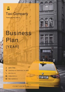 Taxi Business Plan Example