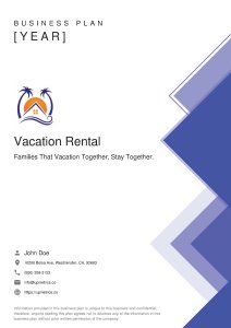 Vacation Rental Business Plan Example