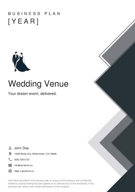 Wedding Venue Business Plan Example