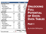 Unlocking Full Potential of Excel Data Tables (Part 1)