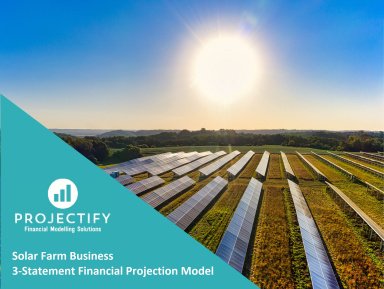 Solar Farm Business Financial Projection 3 Statement Model