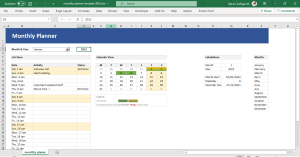 Monthly Planner Template