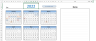 Calendar Template & Daily Planner