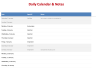 Calendar Template & Daily Planner